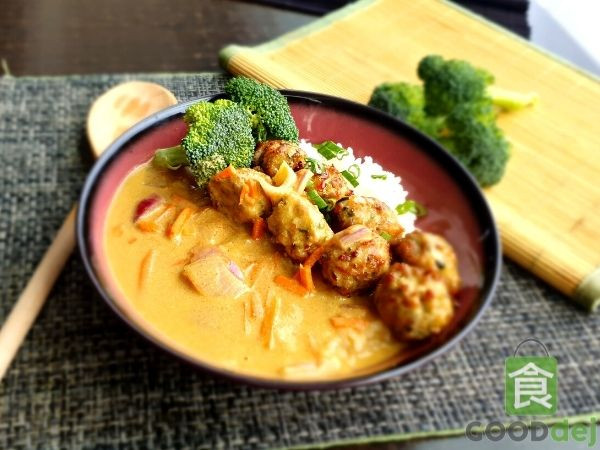 Boulettes de poulet au curry